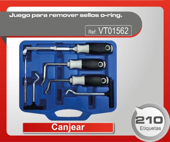 Juego para remover sellos o-ring